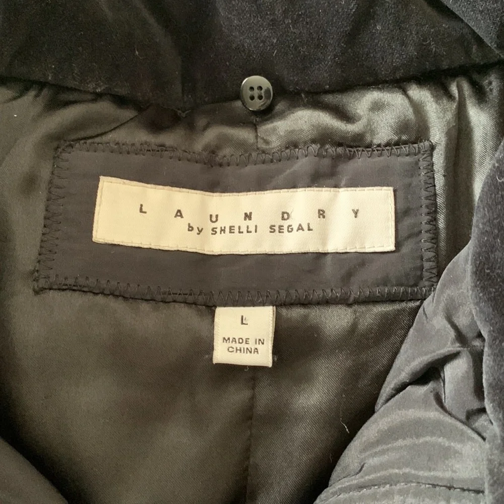 ❄️ Laundry by Shelli Segal black puffer coat. Size L. - Picture 7 of 13